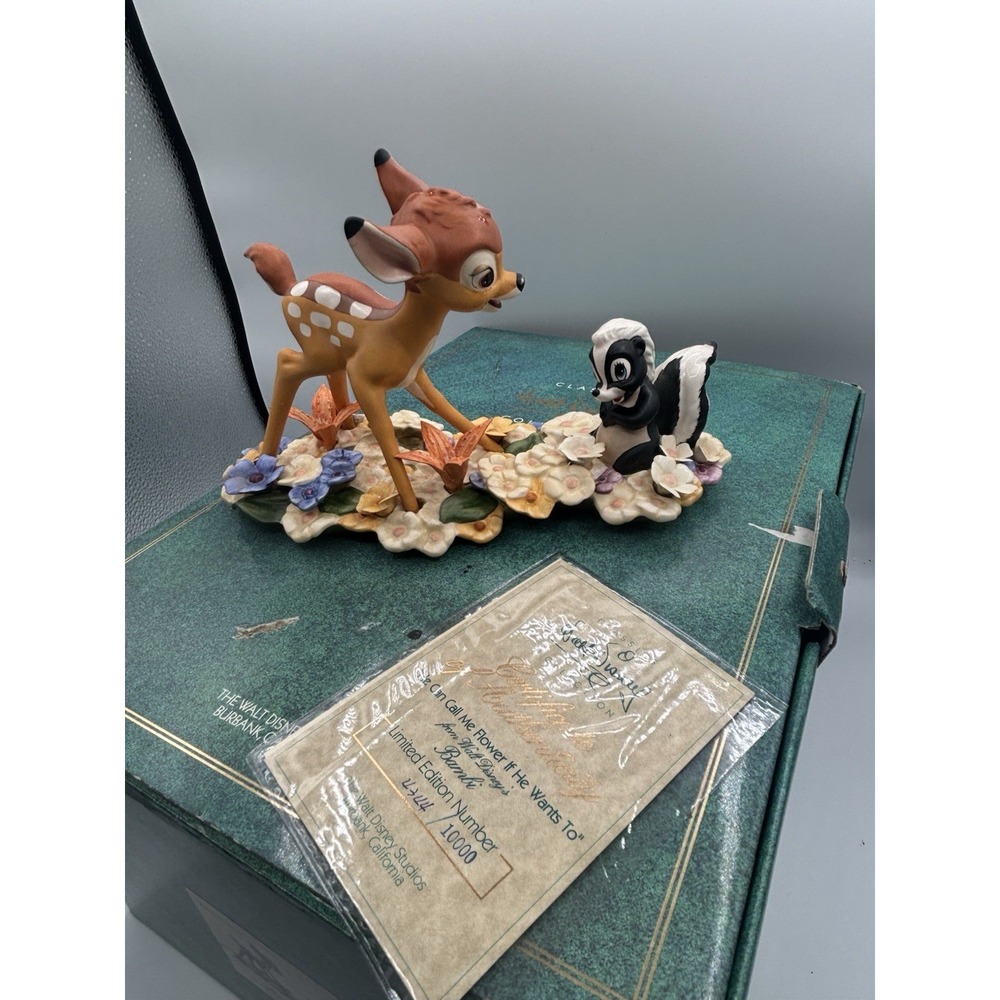 WDCC "He Can Call Me A Flower If He Wants To" Bambi Ltd Ed Figurine IN‎ BOX COA